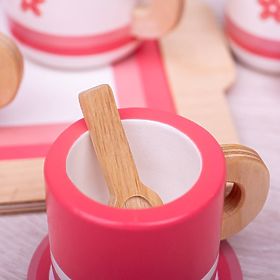 Bigjigs Toys Wooden Tea Set Pink