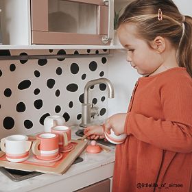 Bigjigs Toys Wooden Tea Set Pink, Bigjigs Toys