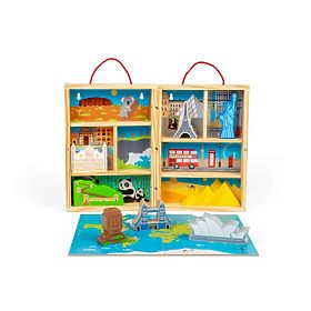 Bigjigs Toys Wooden Travel Play Set