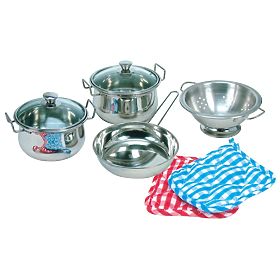 Bino Children's Stainless Steel Cookware Set, Bino