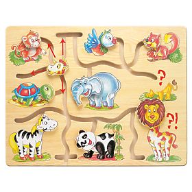 Bino Motor Skill Maze Find the Animal's Head