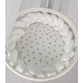 Braided guardrail 240 cm - white