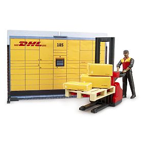 Bruder BWORLD DHL Parcel Shop with Accessories