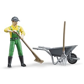 Bruder BWORLD Farmer with Accessories