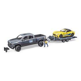 Bruder Off-Road Vehicle RAM with Sports Car and Figure