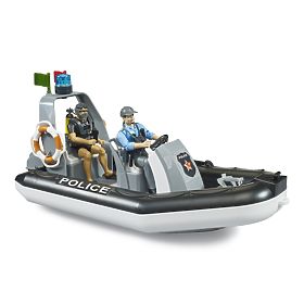 Bruder Police Boat with Policeman and Diver