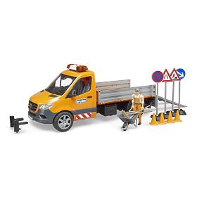 Bruder Road Maintenance Vehicle MB Sprinter with Figure and Accessories