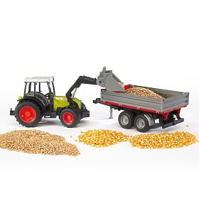 Bruder Tractor CLAAS Nectis 267F with Loader and Trailer