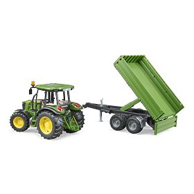 Bruder Tractor John Deere with Trailer