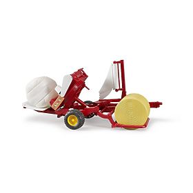 Bruder WRAPPER with White and Yellow Bale, Bruder