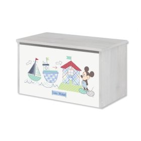 Wooden chest for Disney toys - Mickey Mouse, BabyBoo, Mickey Mouse