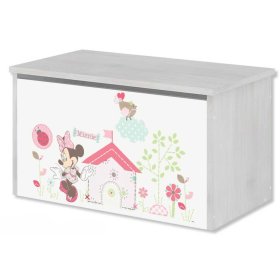 Wooden chest for Disney toys - Minnie Mouse, BabyBoo, Minnie Mouse