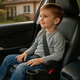 Car Seat Booster for Children i-SIZE Height 125-150 cm with Cup Holder ECOTOYS, EcoToys