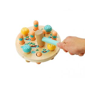 Carrot Field Pounding Toy, AdamToys