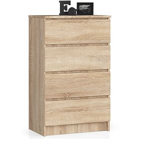 CHEST OF DRAWERS K 60 cm 4 DRAWERS PK OAK SONOMA