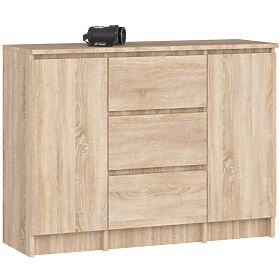 CHEST OF DRAWERS K100 2D 3SZ PK OAK SONOMA
