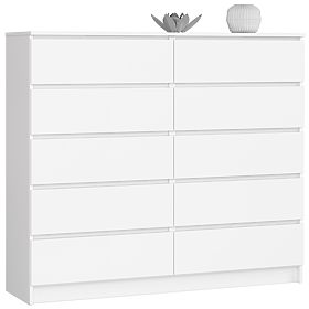 CHEST OF DRAWERS K140 10SZ CLP PK WHITE