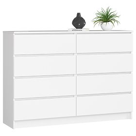 CHEST OF DRAWERS K140 8SZ CLP PK WHITE