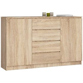 CHEST OF DRAWERS K160 2D 4SZ CLP PK OAK SONOMA