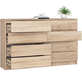 CHEST OF DRAWERS K160 8SZ CLP PK OAK SONOMA
