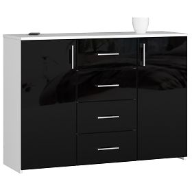 CHEST OF DRAWERS K45 PK BLACK GLOSS