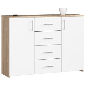 CHEST OF DRAWERS K45 PK OAK SONOMA / WHITE