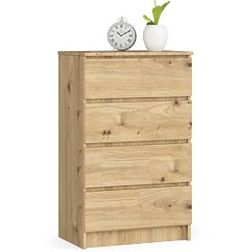 CHEST OF DRAWERS K60 4SZ PK OAK ARTISAN