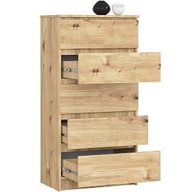 CHEST OF DRAWERS K60 5SZ CLP PK ARTISAN OAK