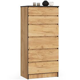 CHEST OF DRAWERS K60 6SZ CLP PK CRAFT OAK