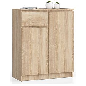 CHEST OF DRAWERS K80 2D 1SZ CLP PK OAK SONOMA