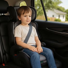 Child Car Seat 2-in-1 Booster i-SIZE Height 100-150 cm Cup Holder ECOTOYS, EcoToys