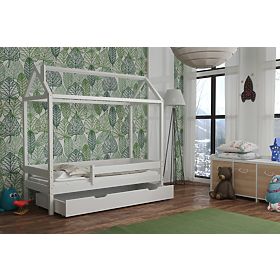 Children's House Bed Paul - White