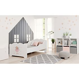Children's Bed ANNA with Mattress 160x80 Girl with Wings