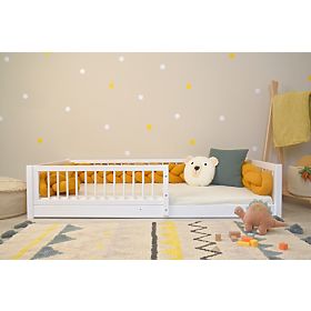Montessori Children's Bed Woodie Plus - White, Ourbaby®