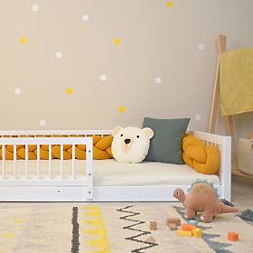 Montessori Children's Bed Woodie Plus - White, Ourbaby®
