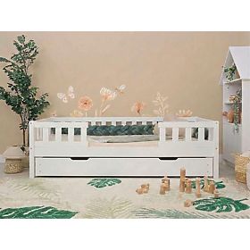 Children's Bed Ourbaby Meadow Plus with 2 Railings - White, Ourbaby®