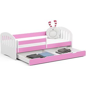 Children's Bed PLAY 180x80 Pink + Mattress