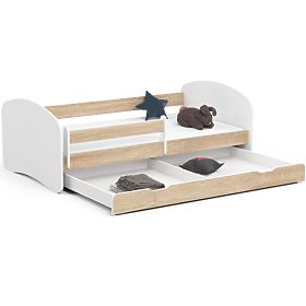 Children's Bed SMILE 180x90 Oak Sonoma + Mattress