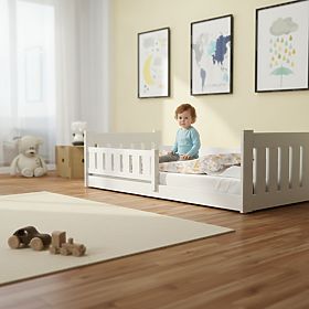 Children's Bed Tom - White, Low, BANABY
