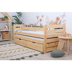 Children's Bed with Trundle Praktik Modern - Natural, Ourbaby®