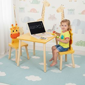 Children's Furniture Set Table + 2 Chairs Giraffe ECOTOYS, EcoToys