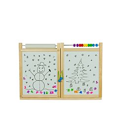 Children's magnetic / chalk board on the wall - natural, 3Toys.com