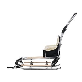 Children's sled with seat - Black