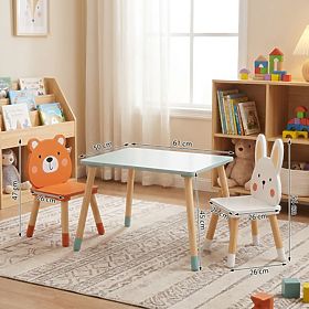 Children's Table and Chairs Ourbaby - Playful Forest Friends