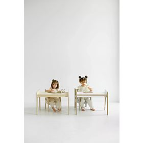 Children's Table + Chair S/M – White
