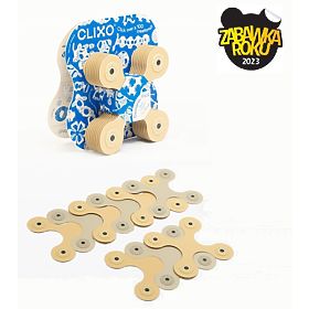 Clixo Designer Pack Magnetic Building Set, Beige