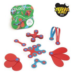 Clixo Itsy Magnetic Blocks, Pink-Turquoise