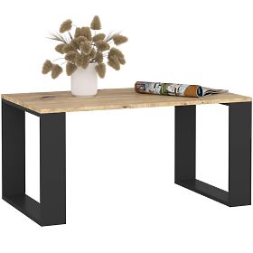 COFFEE TABLE NOX OAK ARTISAN / BLACK