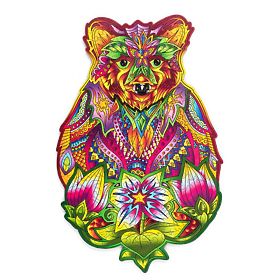 Colorful wooden puzzle - bear