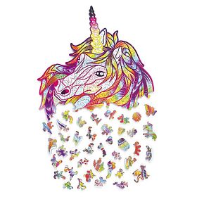 Colorful wooden puzzle - unicorn, Wood Trick